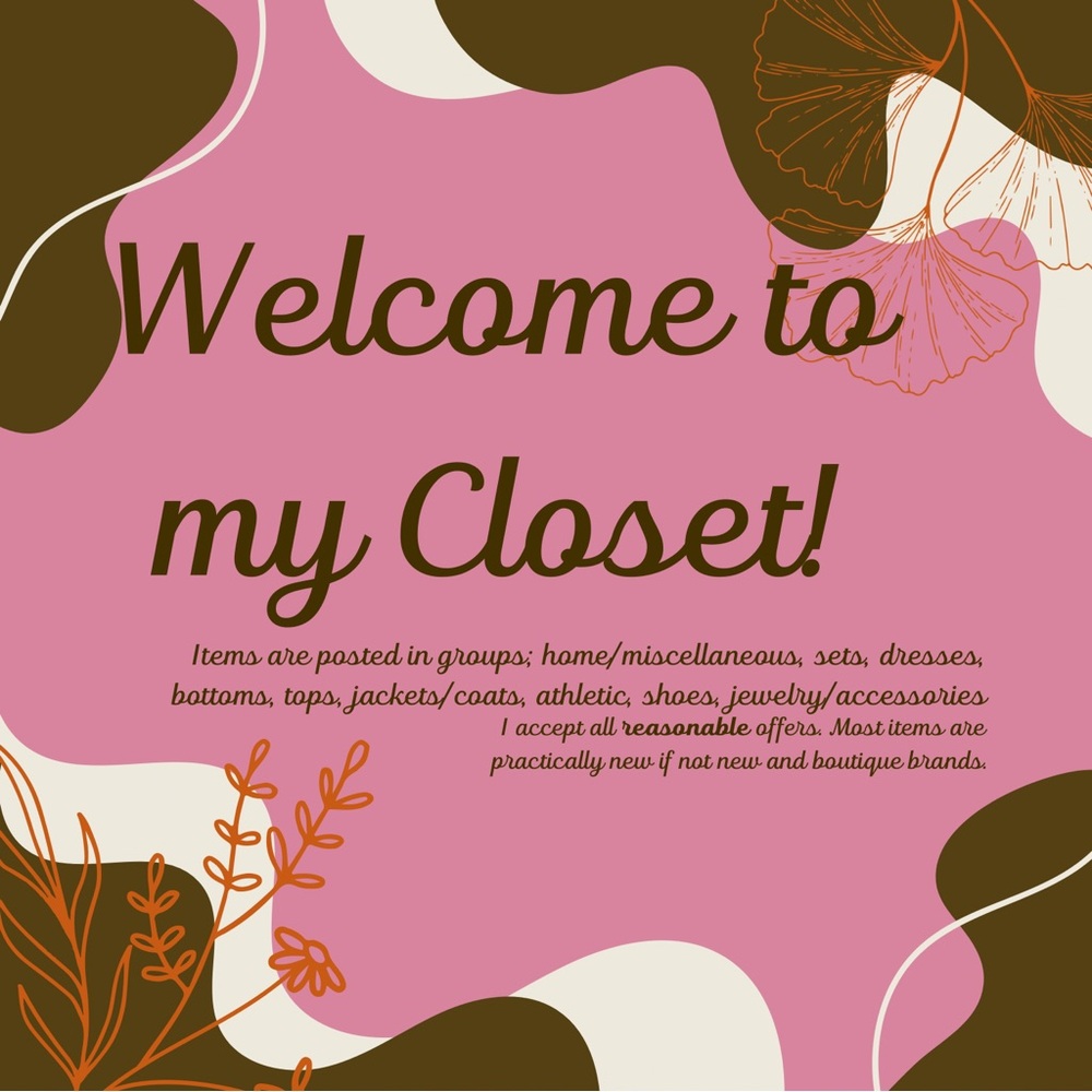Welcome to my closet!